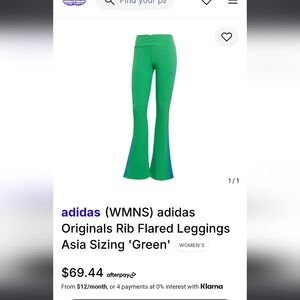 Adidas Vibrant Green Leggings